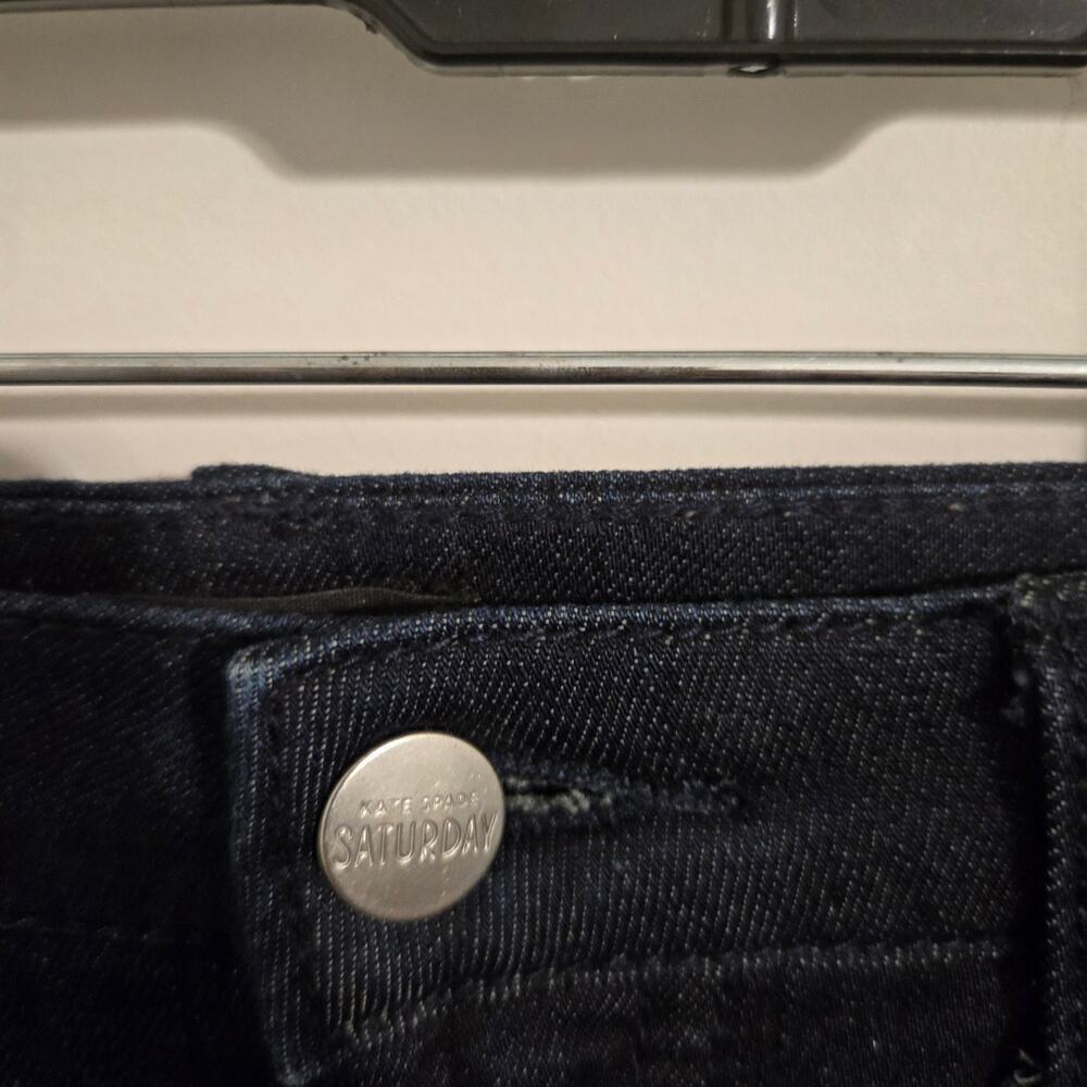 Kate Spade Saturday Dark Wash Jeans Sz 2/26 Women’s Designer Denim Straight Slim - Picture 8 of 13